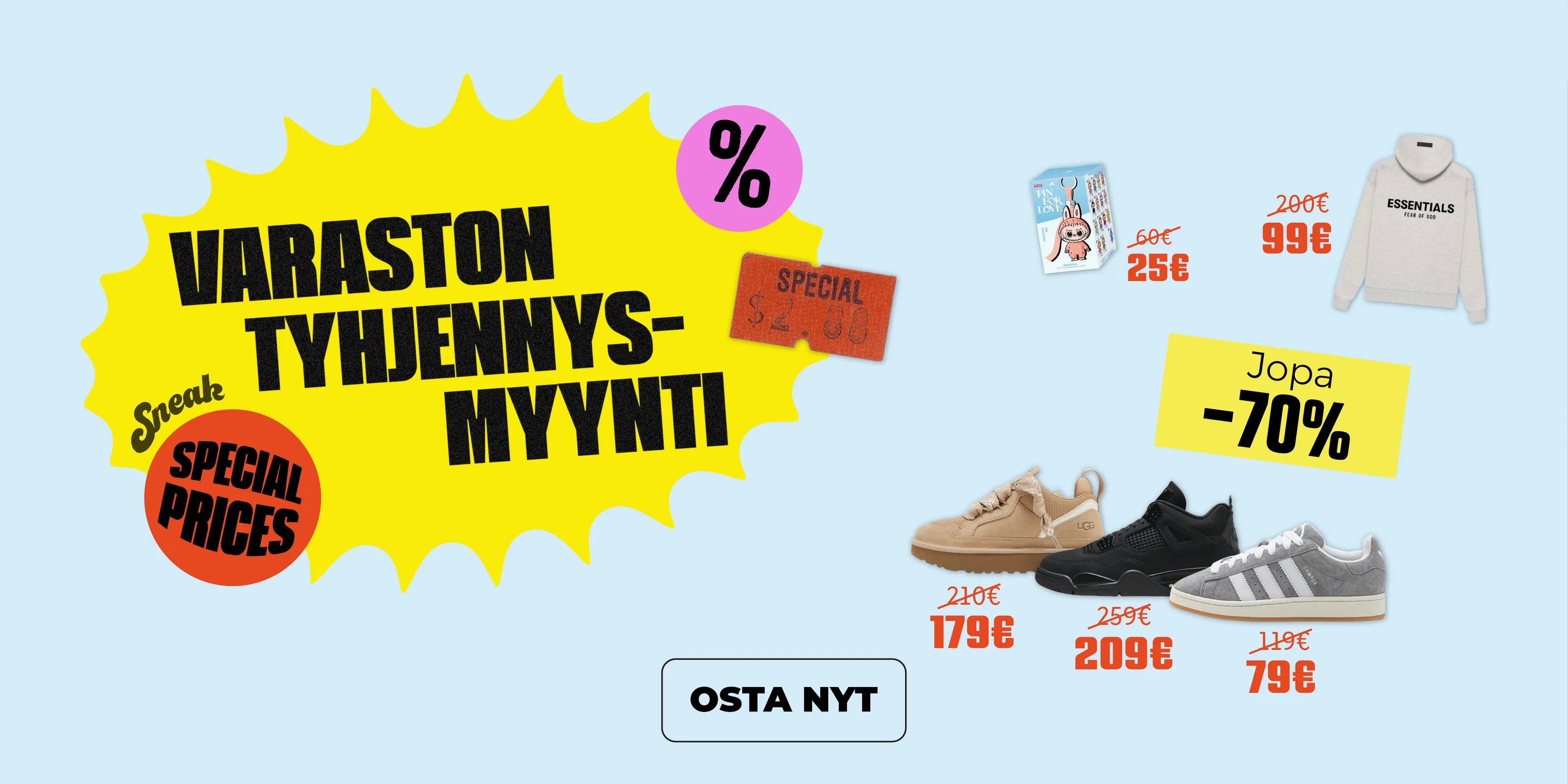Suomen halutuimmat sneakerit yhdestä paikasta